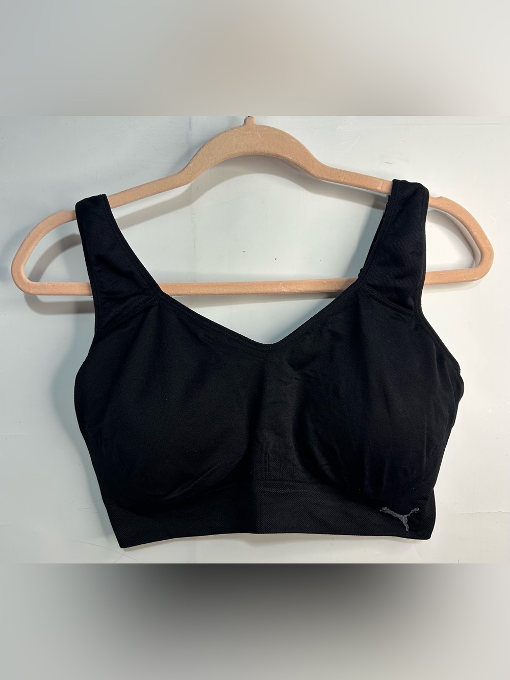Puma Black Wireless Padless Sports Bra XL